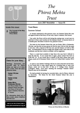 Cover of the Being Truly Human June 2007 Newsletter