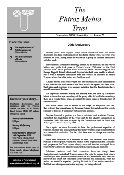 Cover of the Being Truly Human December 2008 Newsletter