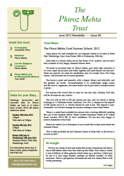 Cover of the Being Truly Human June 2012 Newsletter