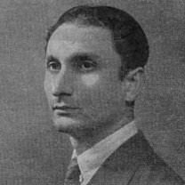 Portrait of Phiroz Mehta taken from a piano recital programme, 1st June 1939